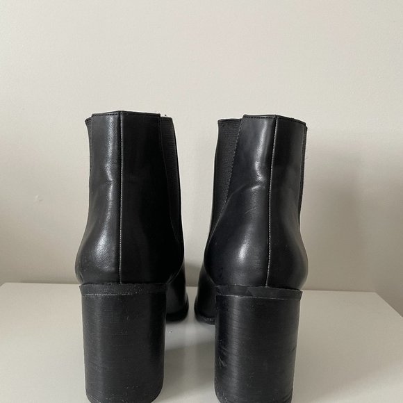 Aldo Black Block Heel Booties - Picture 5 of 6